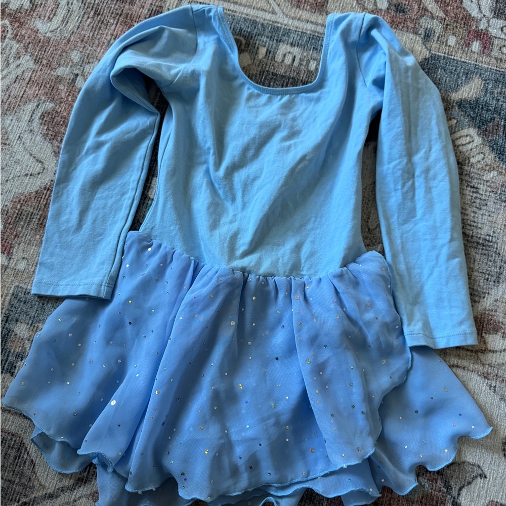 Blue Sparkle Kids Dance Leotard/Dress